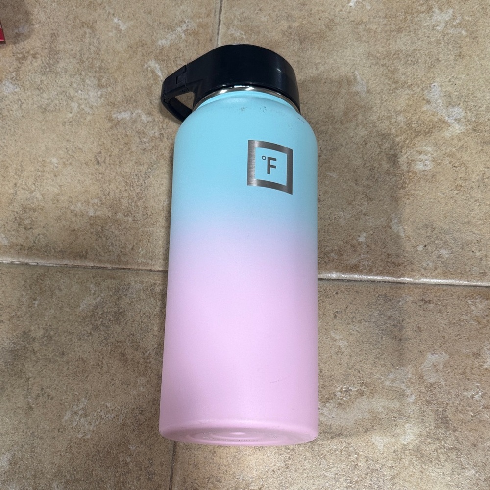 Gradient Blue and Pink Water Bottle